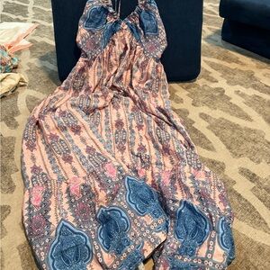 Bohemian Paisley Maxi Dress
